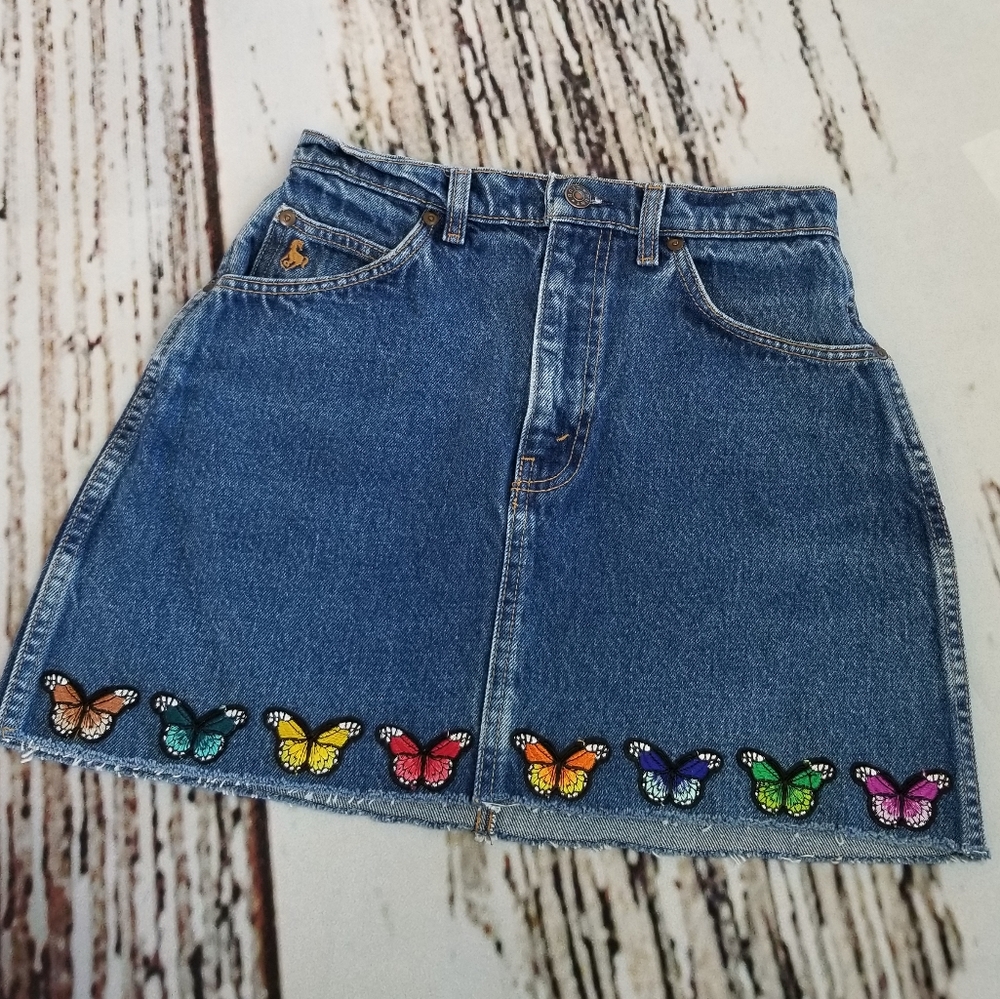 Butterfly Patch Skirt